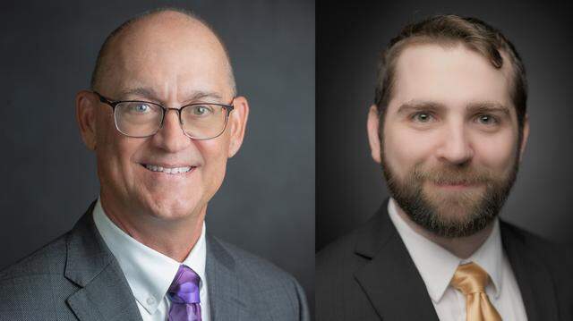 Jack McCarty, left, and Literally Anybody Else are running for mayor of North Richland Hills. Else, right, changed his name from Dustin Ebey.